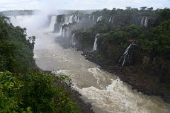 18 View Up The Rio Iguazu Inferior To Garganta Del Diablo Devils Throat And Argentina Iguazu Falls From Brazil Narrow Trail